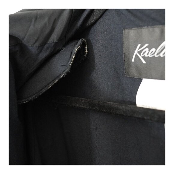 NWT Kaelin Black Track Jacket Full Zip Embroidered Logo Vintage‎ Sz S - Picture 8 of 8